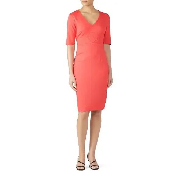 amelie jersey dress AMELIE Long Sleeve Fit and Flare Midi Jersey Dress – Santorelli main image 1